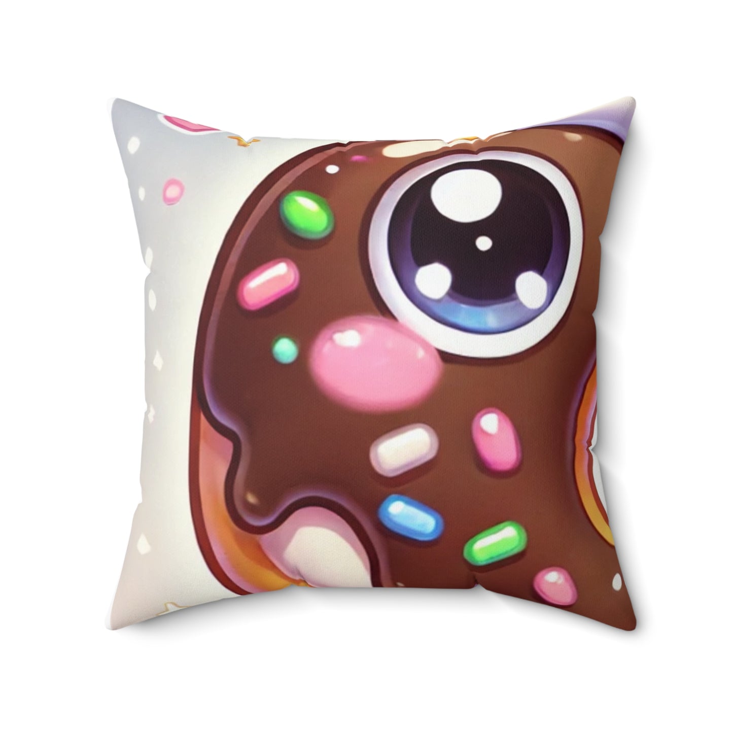 Kawaii Chocolate Donut Cute Dessert Decorative Pillow
