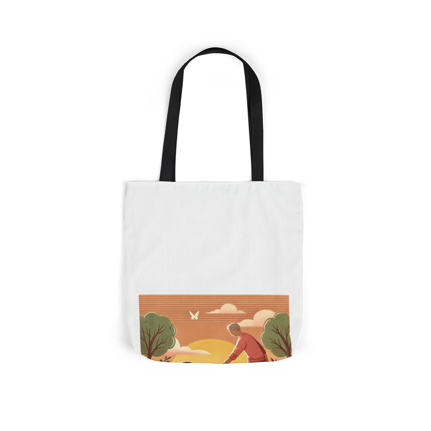 Helping Hands Sunset Garden Canvas Tote Bag