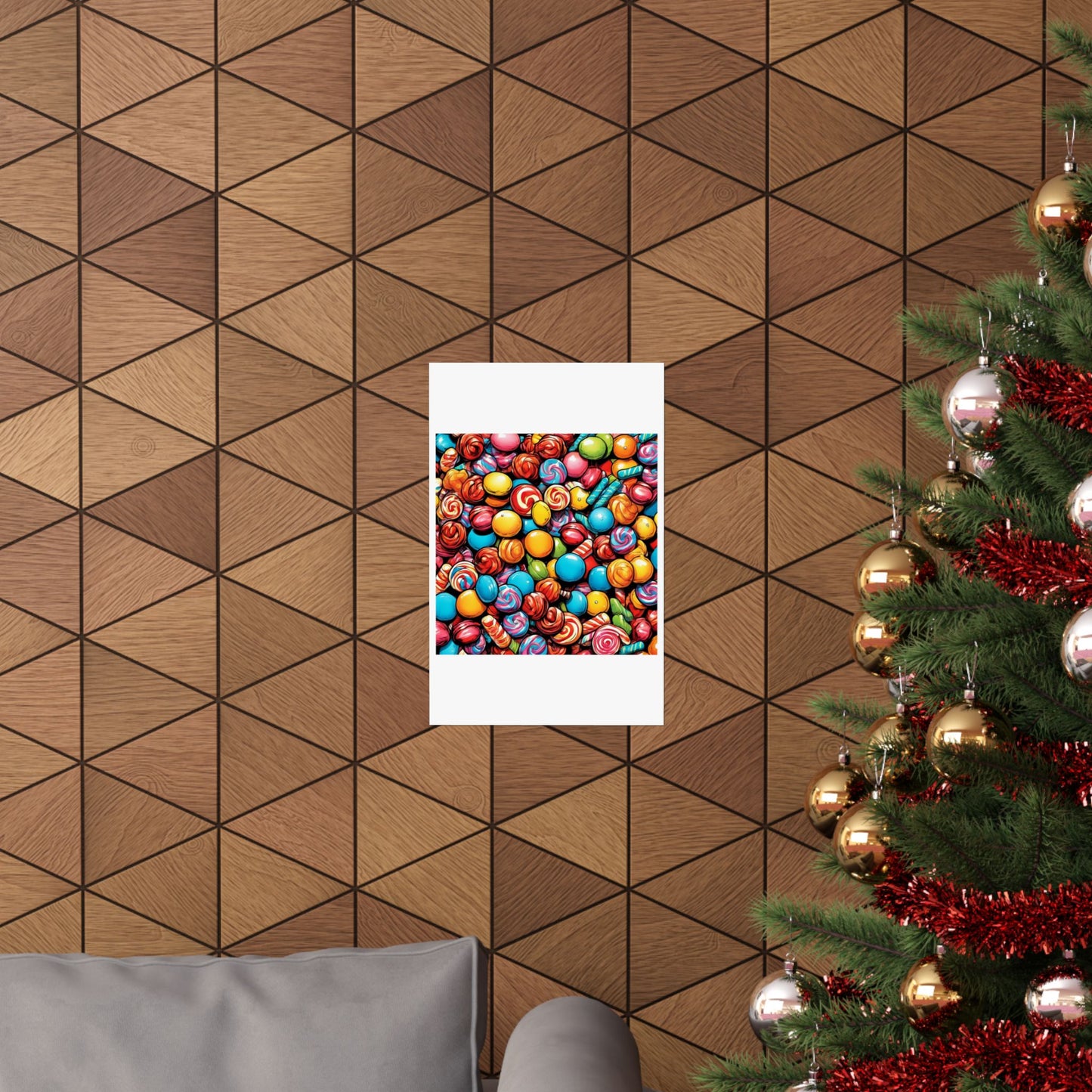 Colorful Candy Pattern Sweets Gift Art Poster
