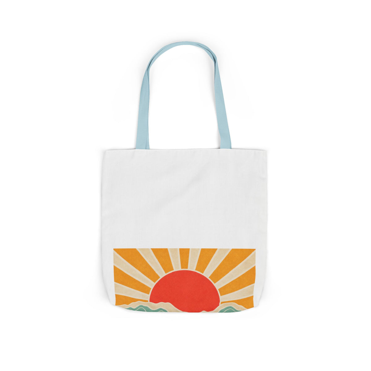 Topographic Sunrise Modern Outdoor Adventure Tote Bag