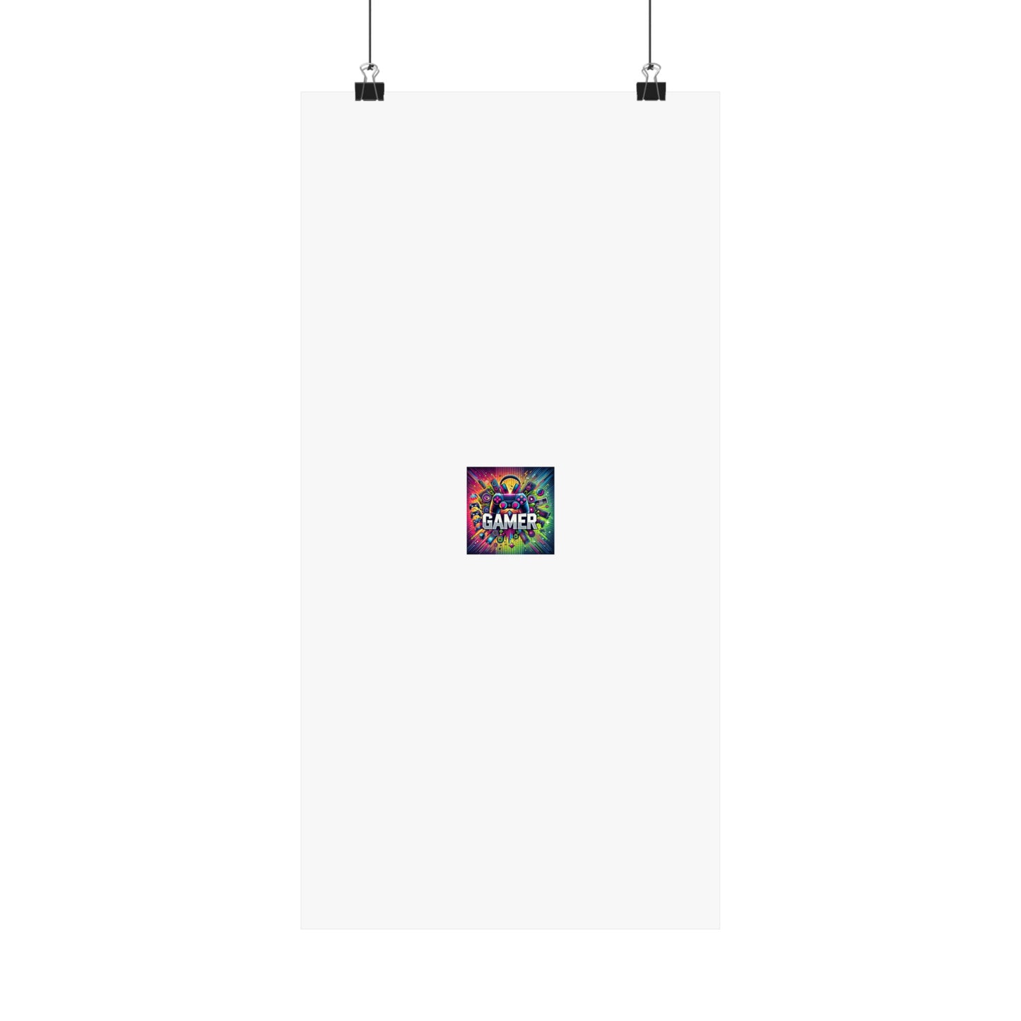 Neon Gamer Energy Retro Arcade Gaming Wall Art Poster