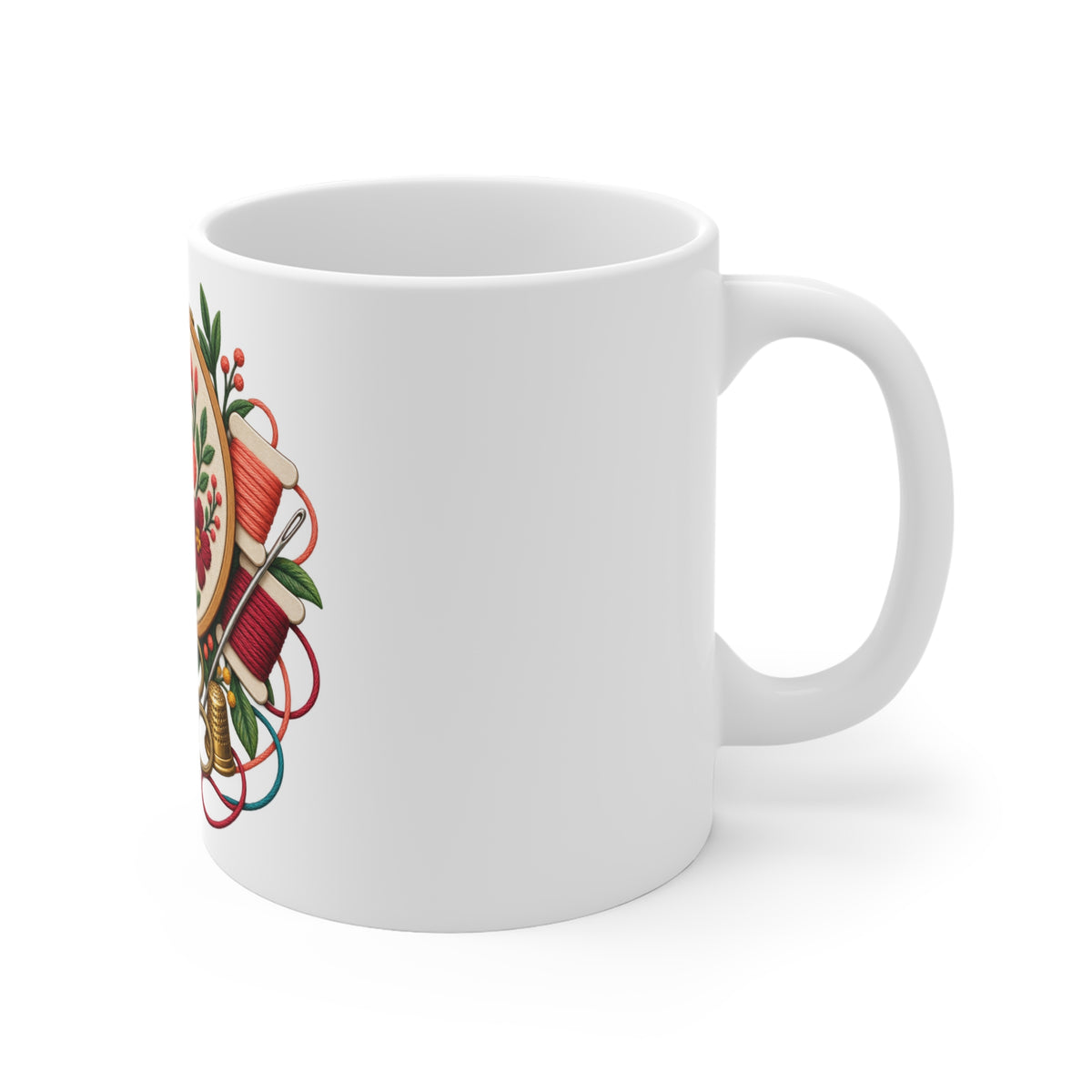 Botanical Embroidery Workshop Mug