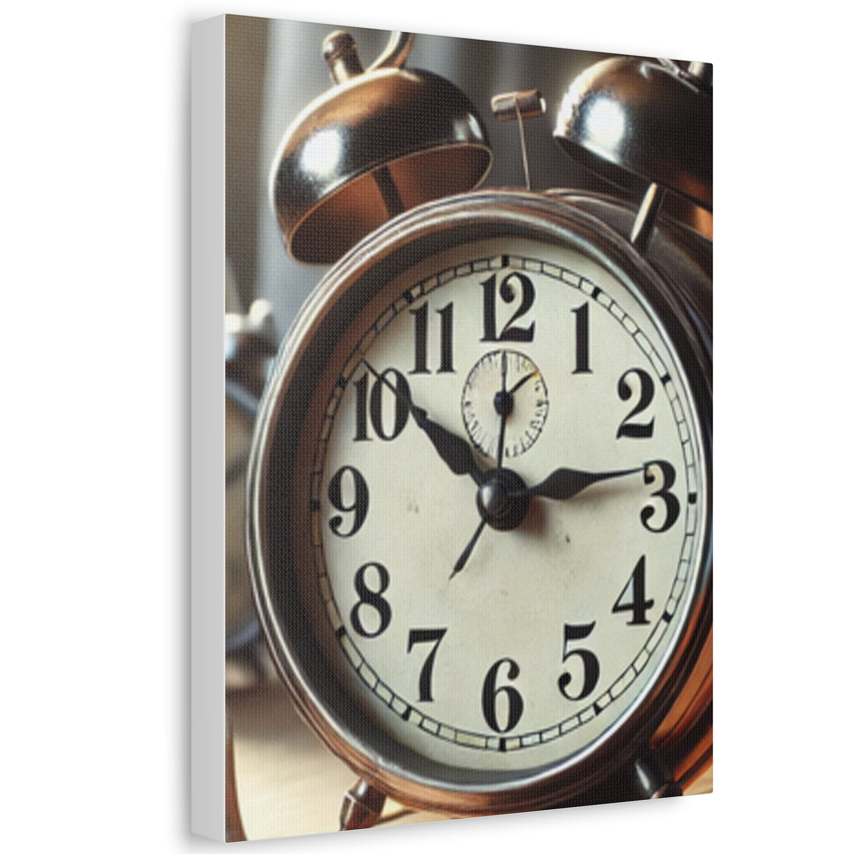 Vintage Alarm Clock Morning Routine Classic Clock Canvas Art