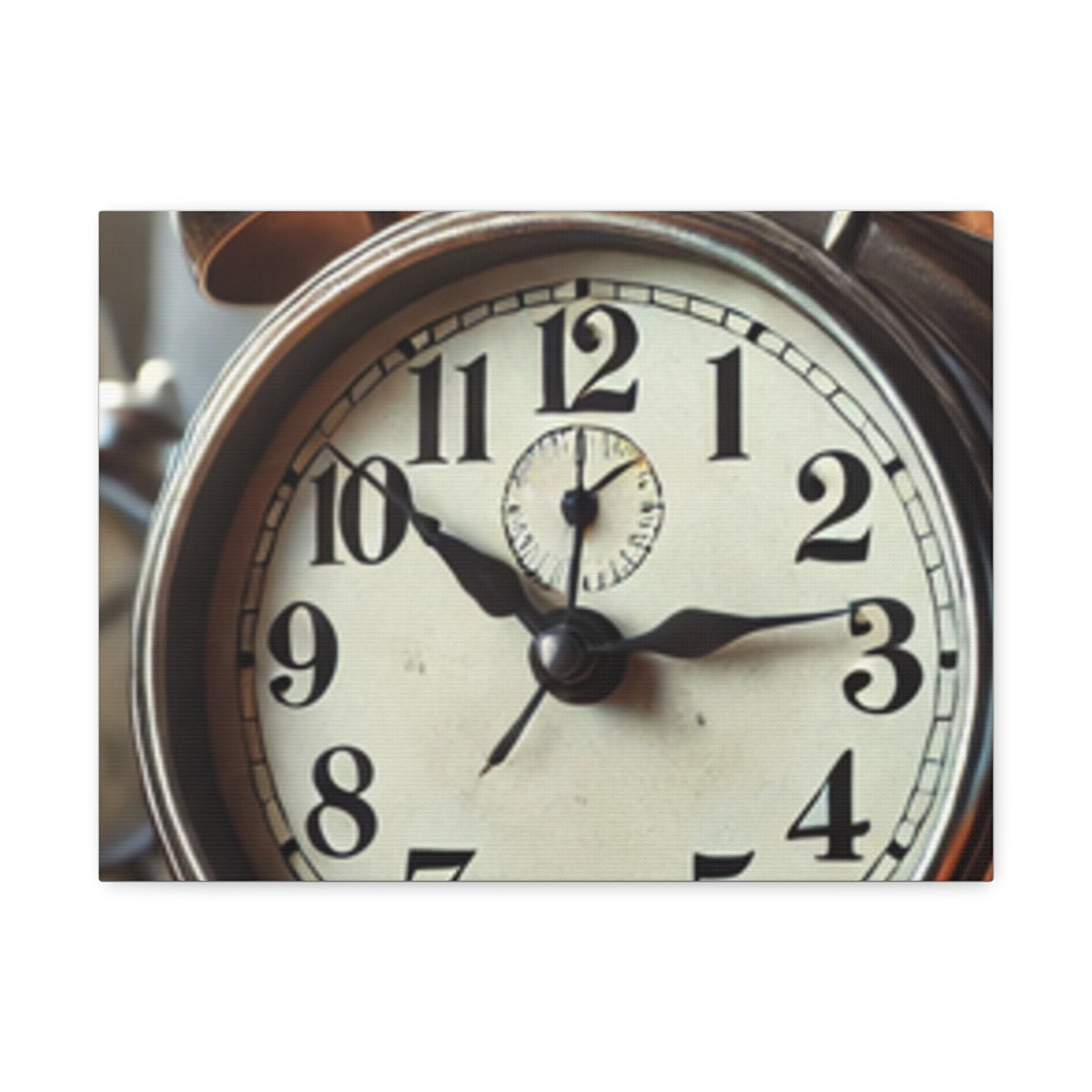 Vintage Alarm Clock Morning Routine Classic Clock Canvas Art