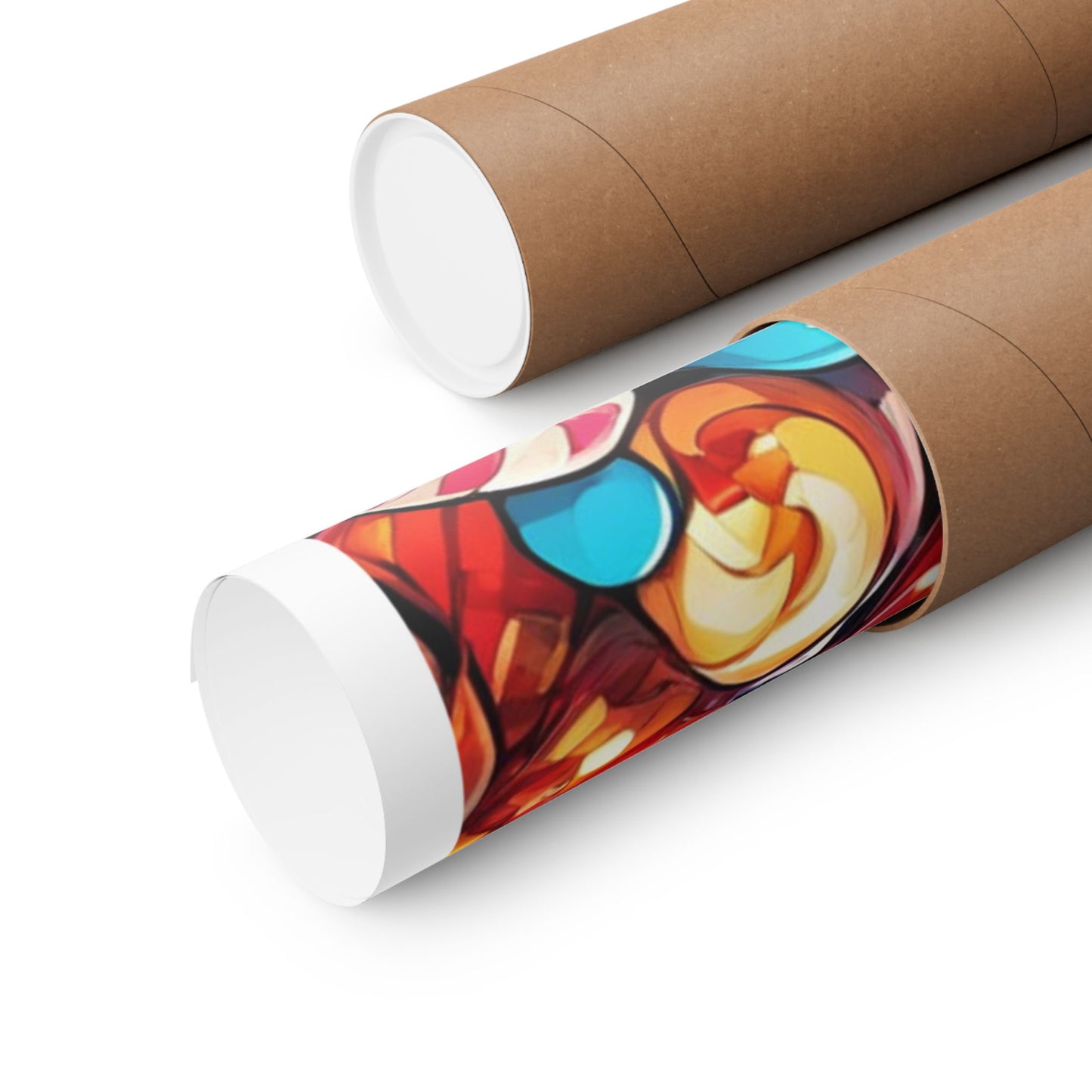 Colorful Candy and Lollipop Pattern Poster