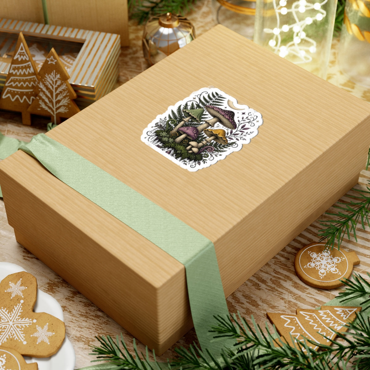 Midnight Mushroom Field Notes Botanical Mushroom Sticker