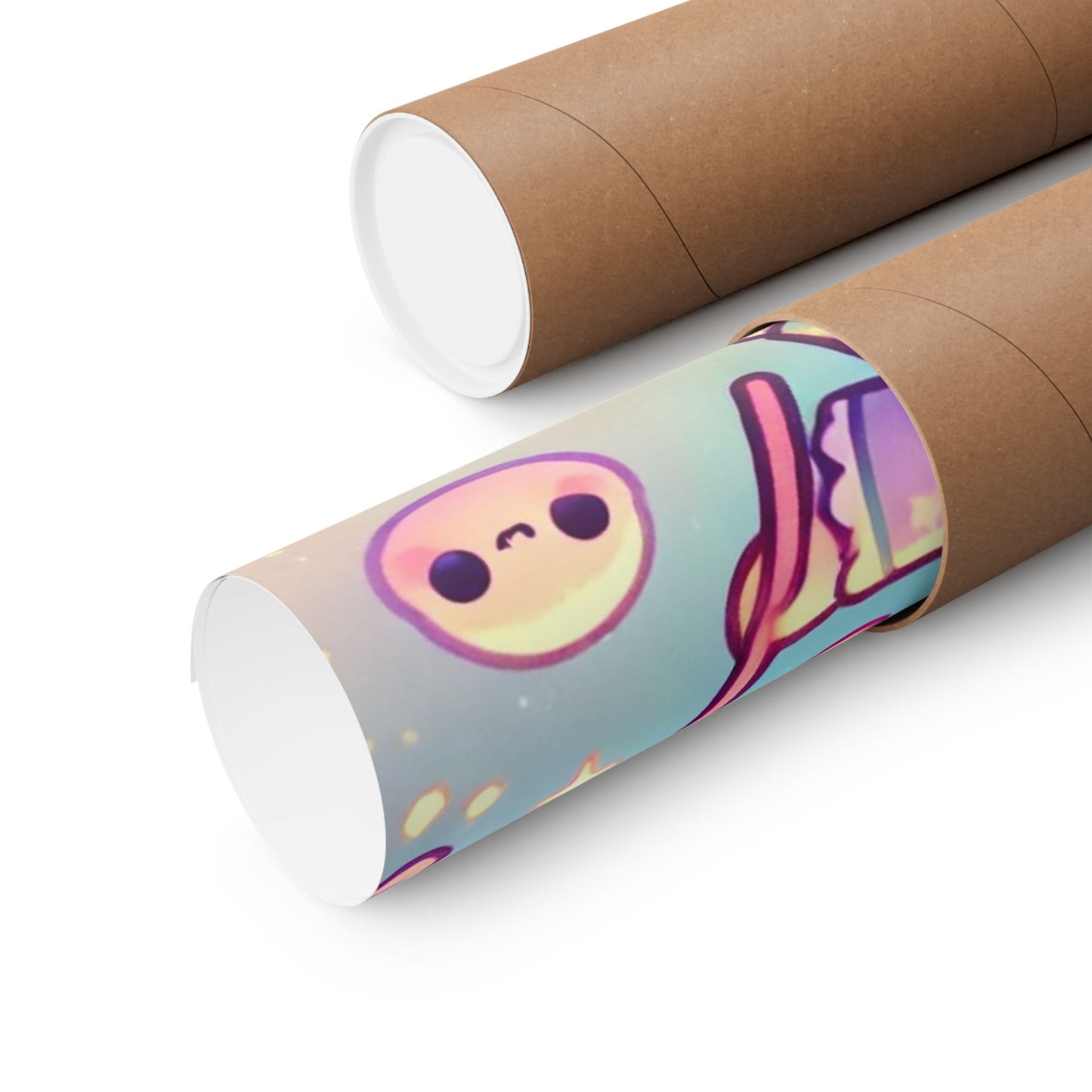 Kawaii Moon Wand Pastel Fantasy Wall Art Poster