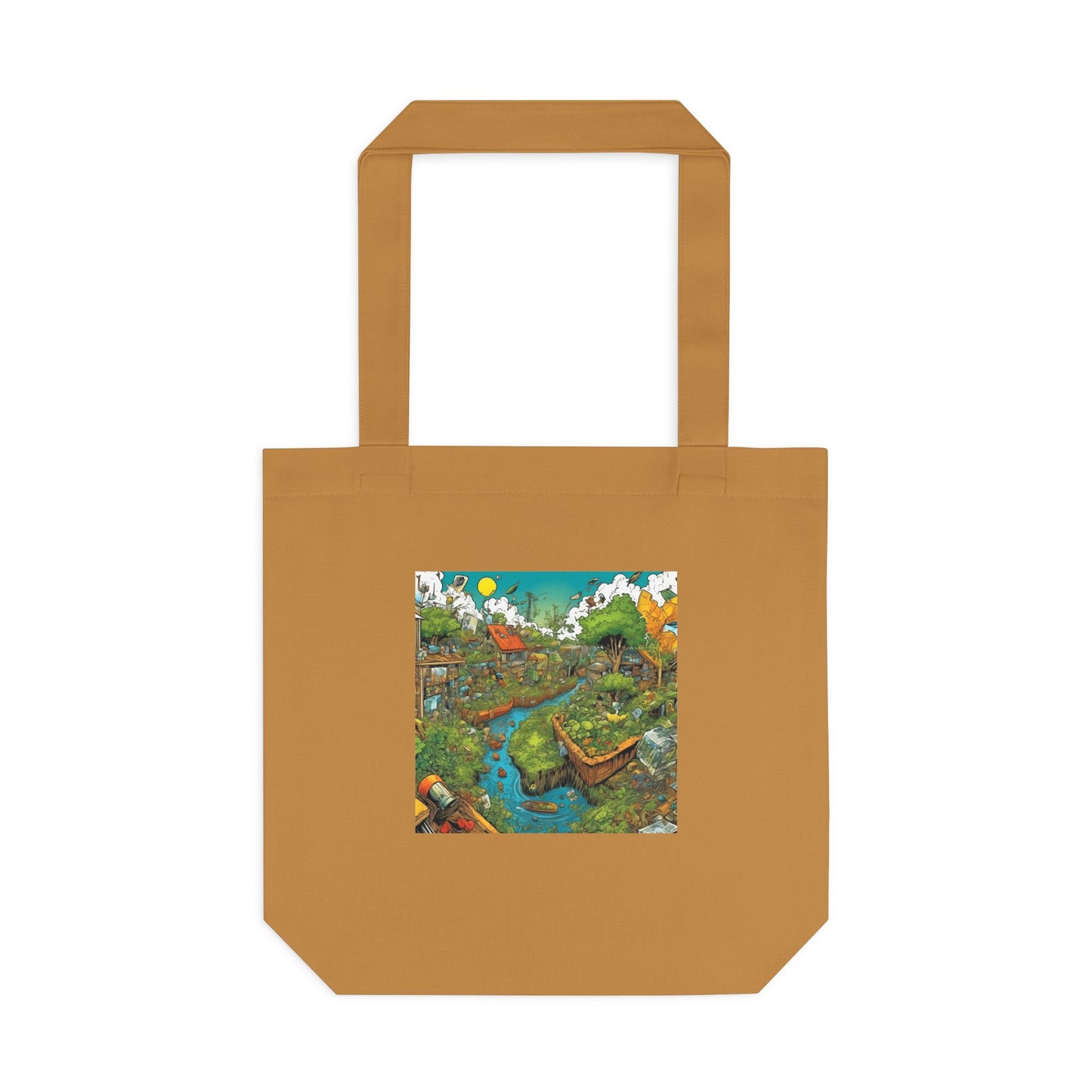 Whimsical Garden Stream Nature Gift Art Tote Bag