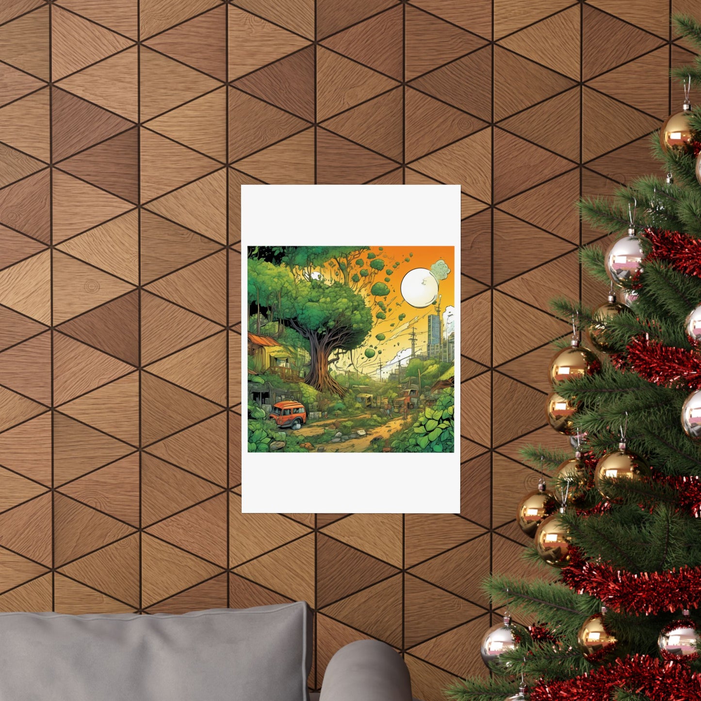 Cottage Road Landscape Nature Gift Art Poster
