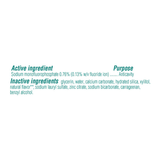 Tom's of Maine Whole Care Natural Toothpaste, Spearmint, 4 Oz