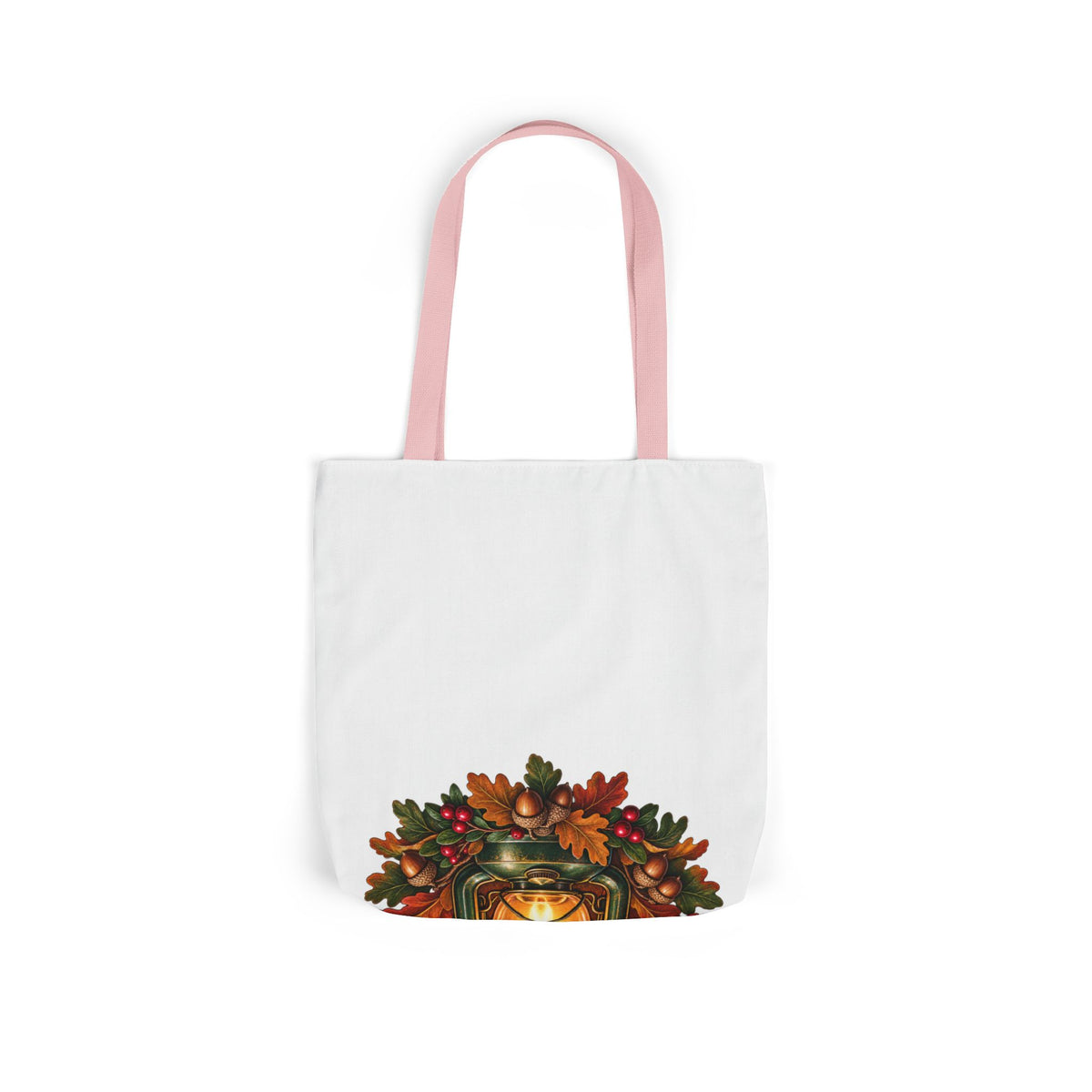 Autumn Oak Lantern and Acorns Tote Bag