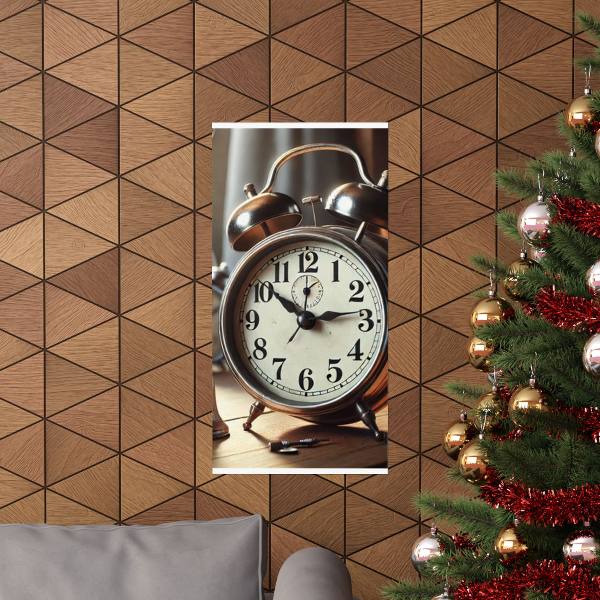Vintage Alarm Clock Morning Routine Classic Clock Poster