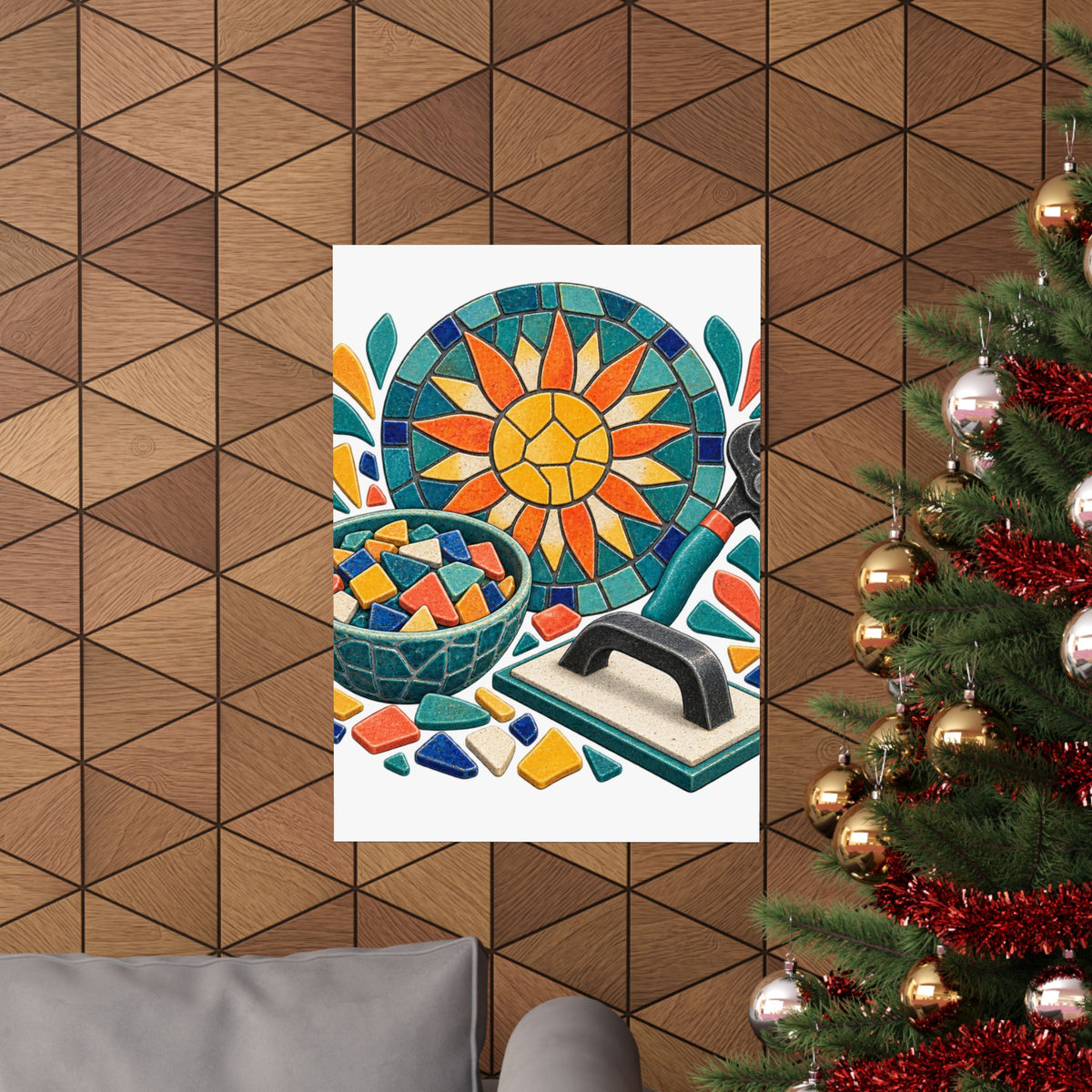 Sunburst Mosaic Making Workshop Poster