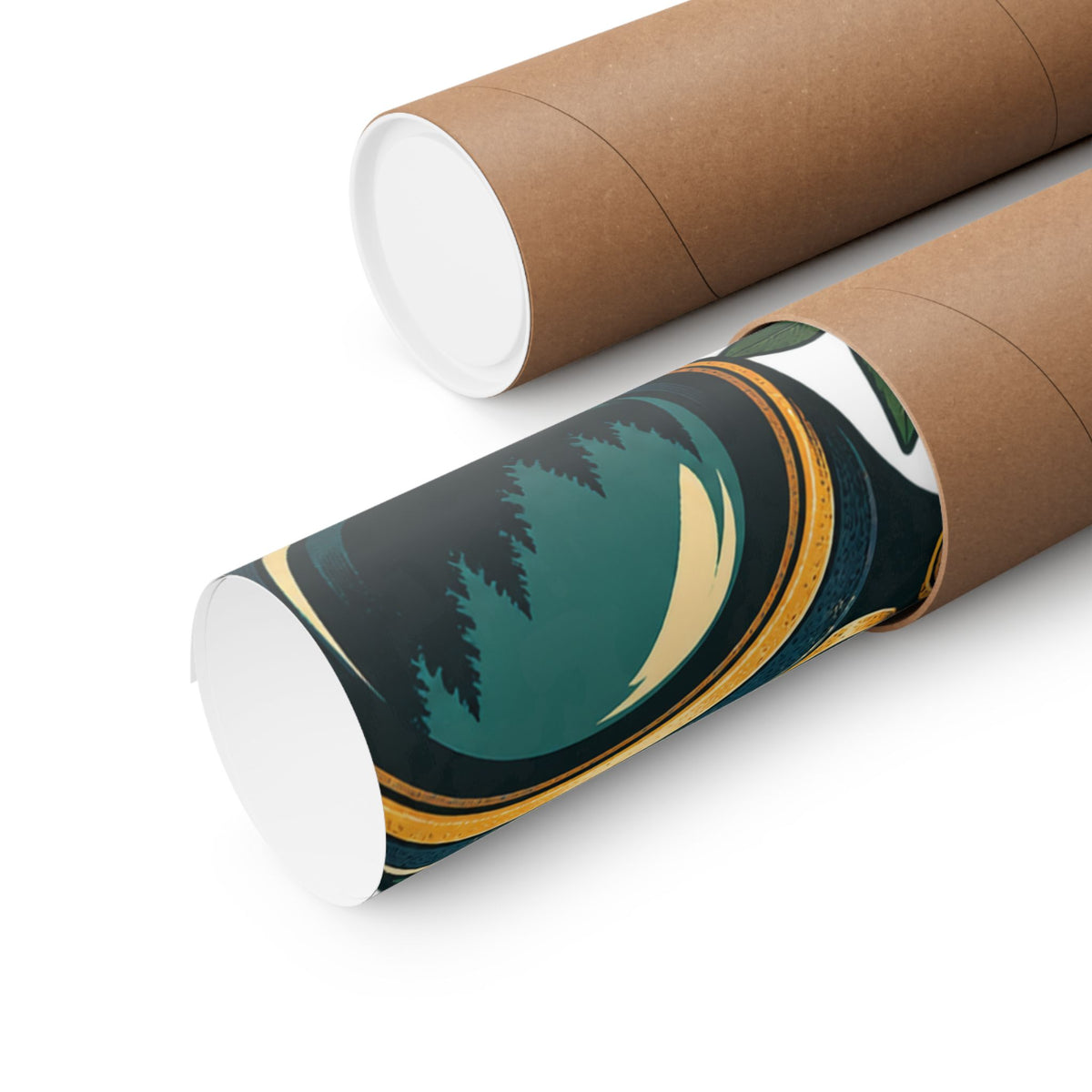 Retro Binoculars and Botanical Birdwatching Art Poster