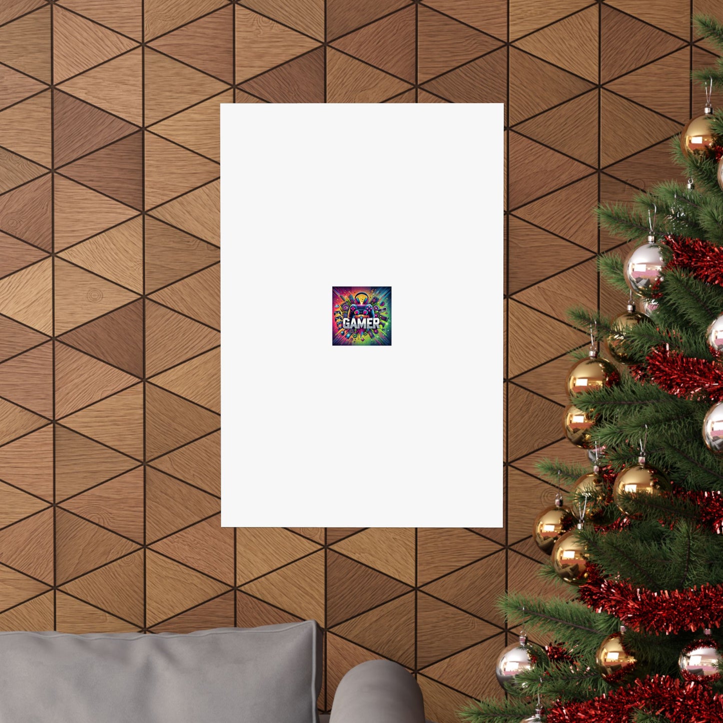Neon Gamer Energy Retro Arcade Gaming Wall Art Poster