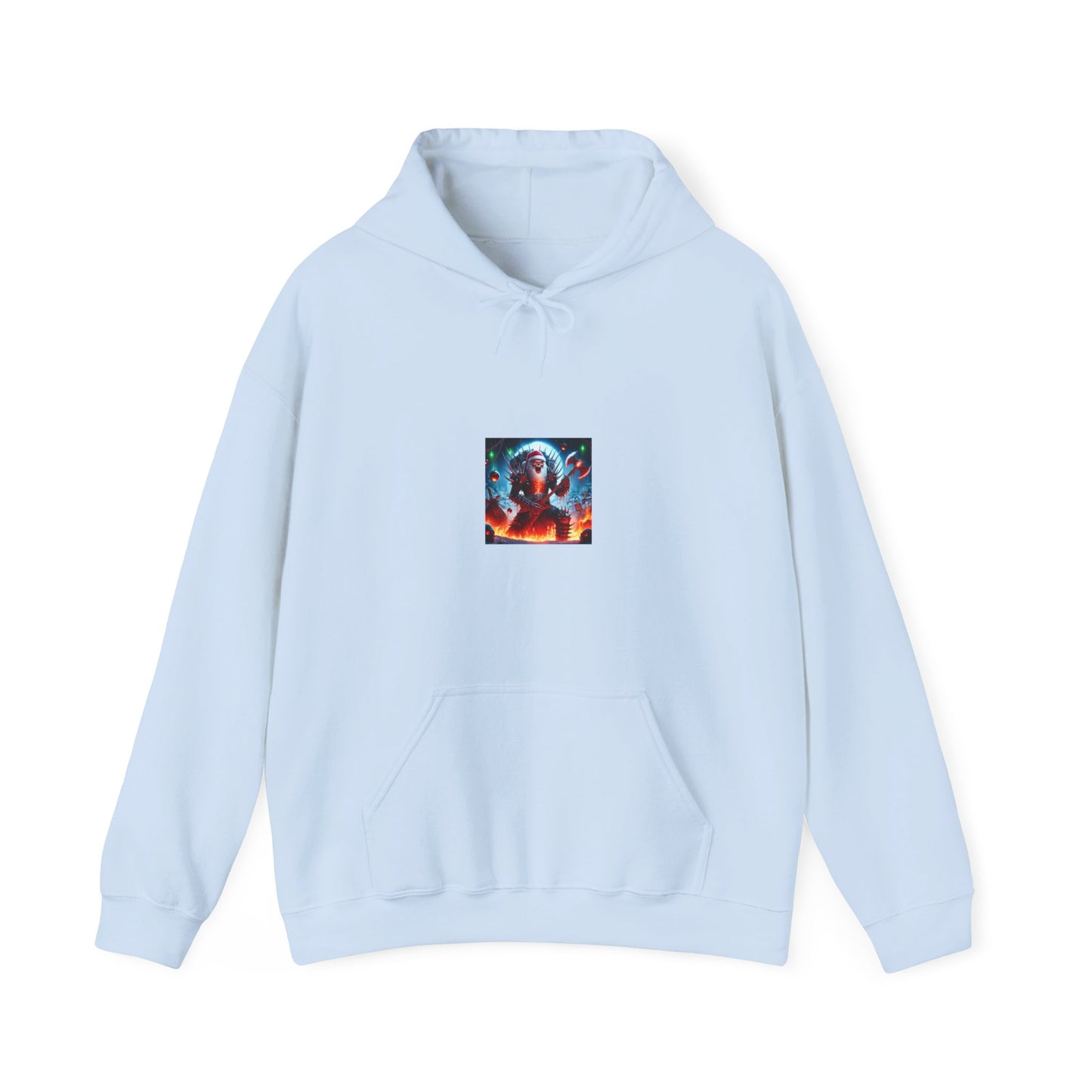 Heavy Metal Santa Holiday Concert Cozy Rock Hoodie