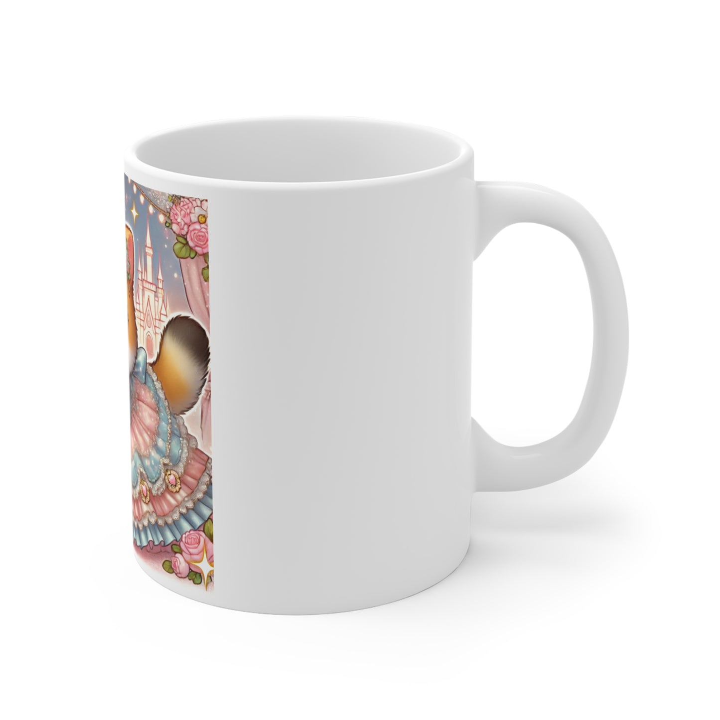 Pastel Princess Calico Cat Fantasy Coffee Mug