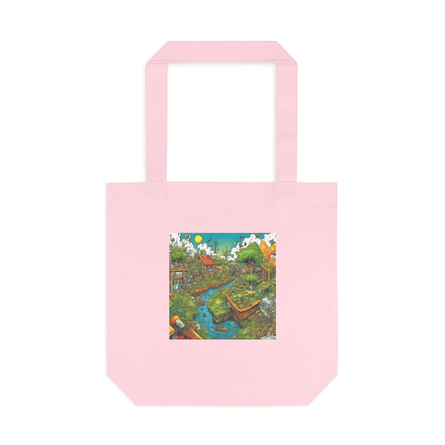 Whimsical Garden Stream Nature Gift Art Tote Bag