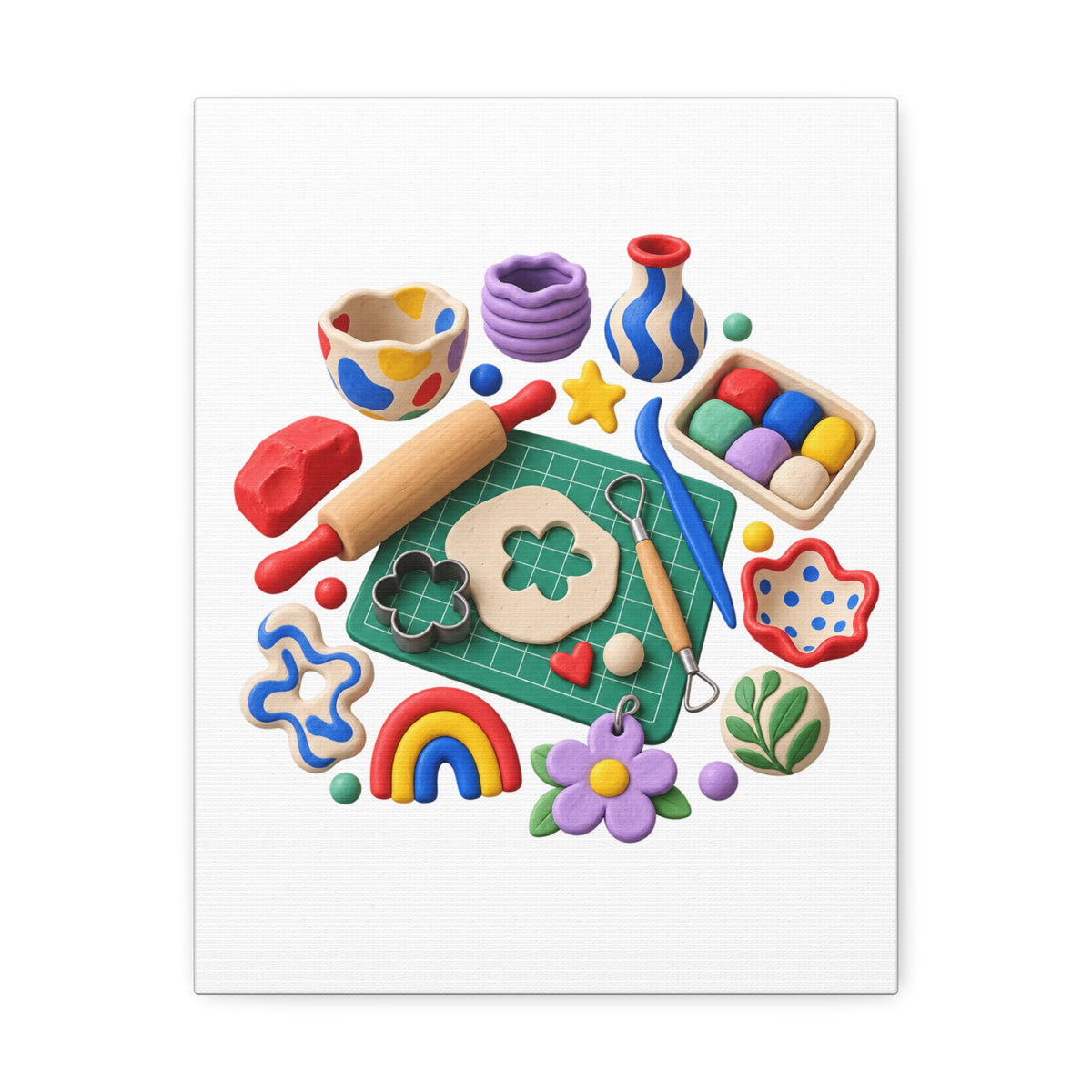 Miniature Clay Sculpting Workshop Canvas