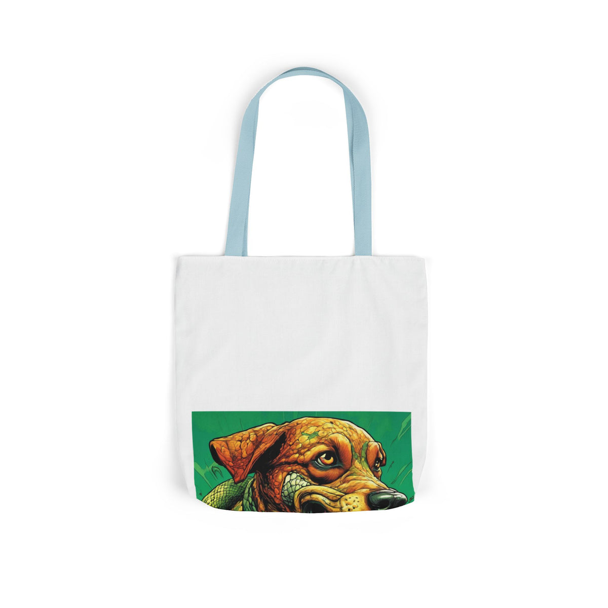 Serpent Guardian Dog Bold Fantasy Creature Tote Bag