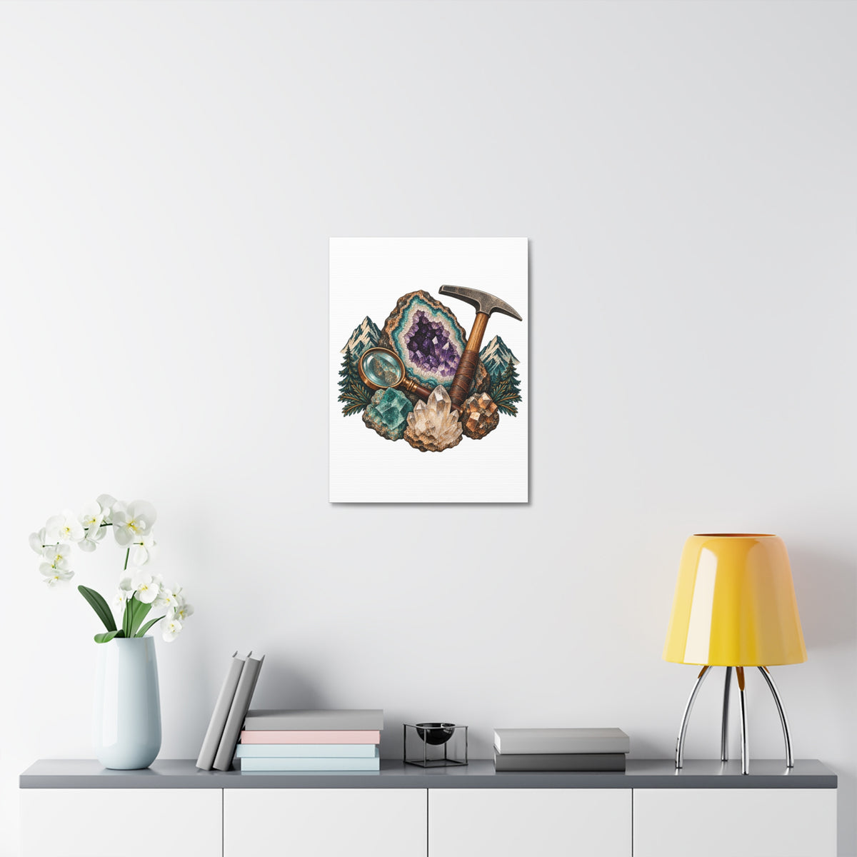 Vintage Geode and Rockhounding Field Kit Canvas
