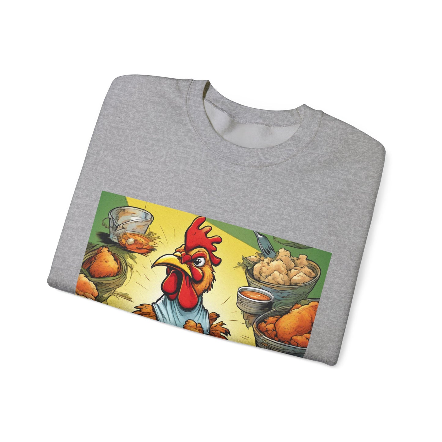 Funny Chicken Fried Food Comfort Food Art Sweatshirt