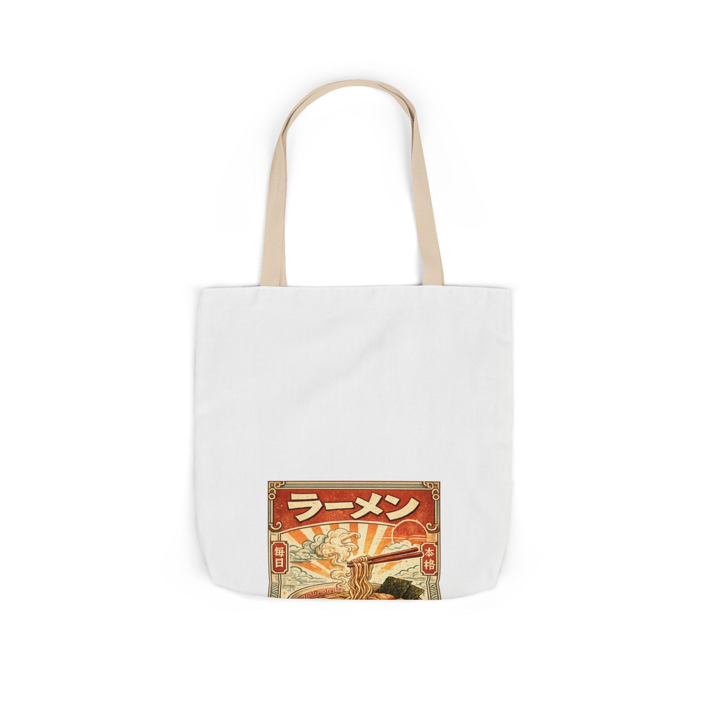 Vintage Ramen Bowl Illustration Tote Bag
