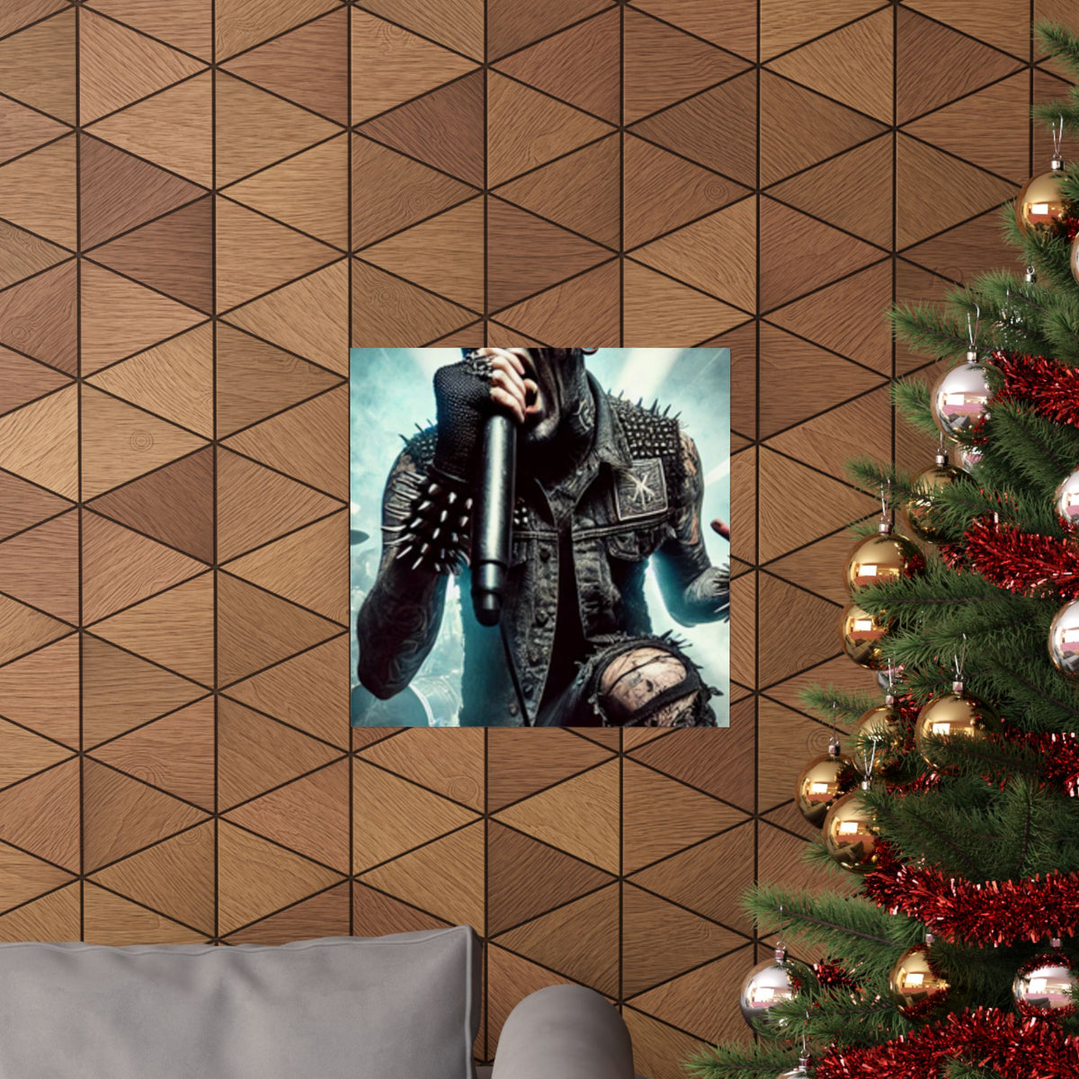 Punk Rock Vocalist Stage Energy Music Room Poster
