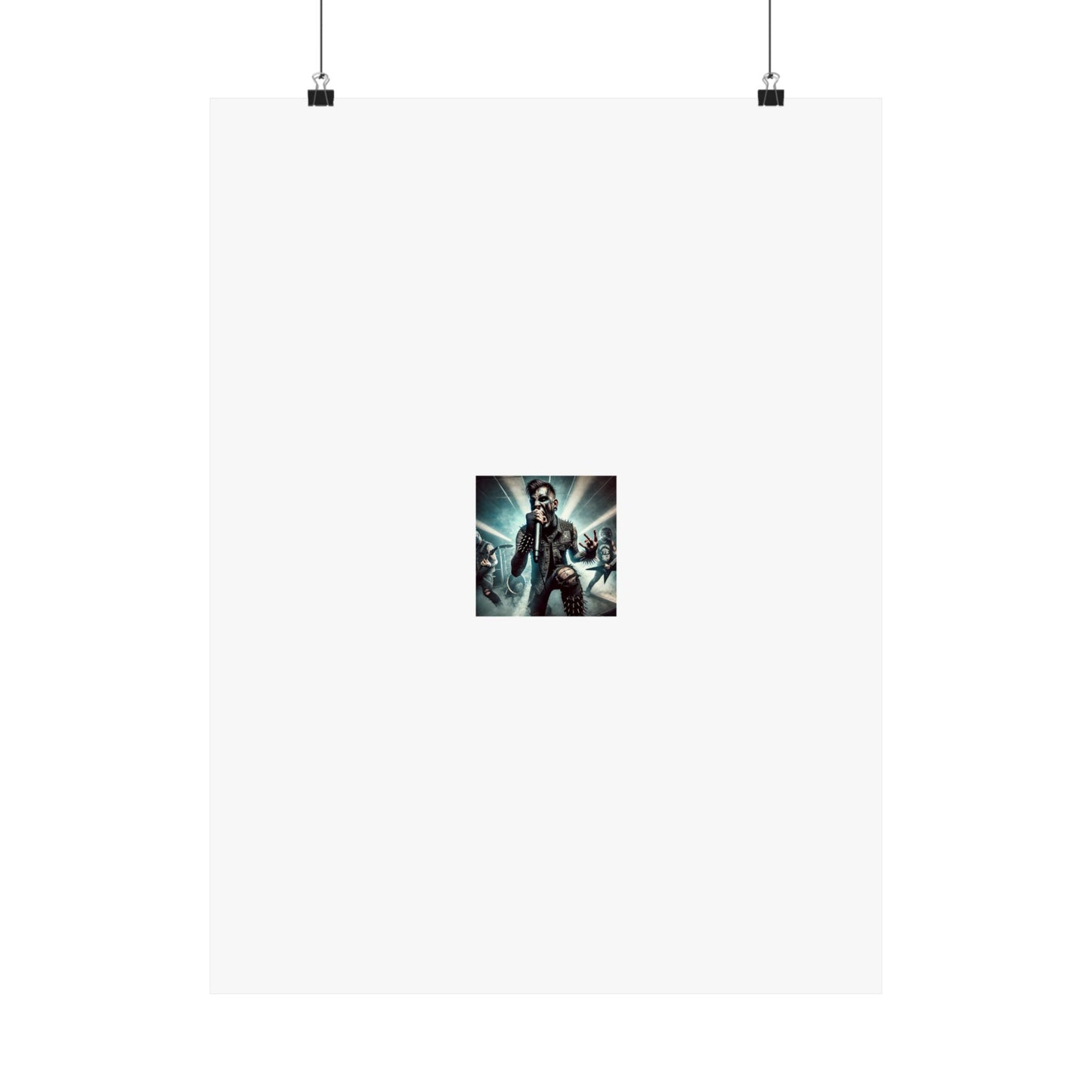 Punk Rock Vocalist Stage Energy Music Room Poster