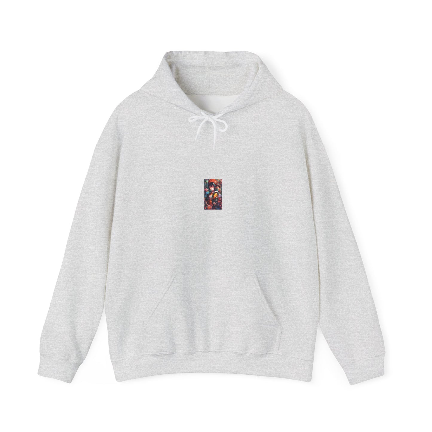 Anime Floral Forest Heroine Portrait Cozy Hoodie