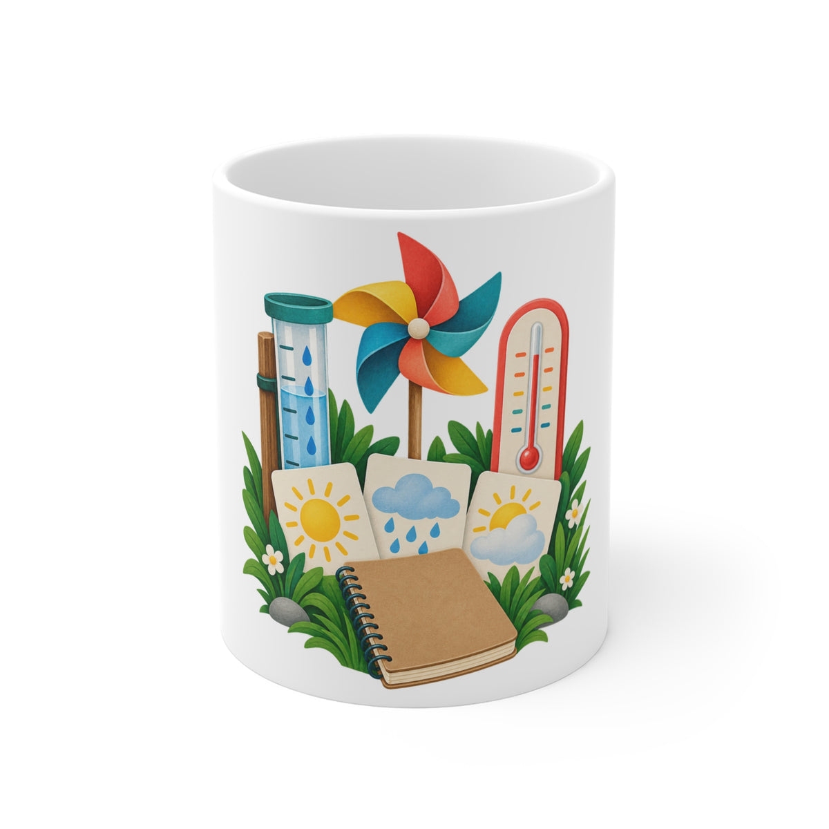 Colorful Backyard Weather Watching Kit Mug