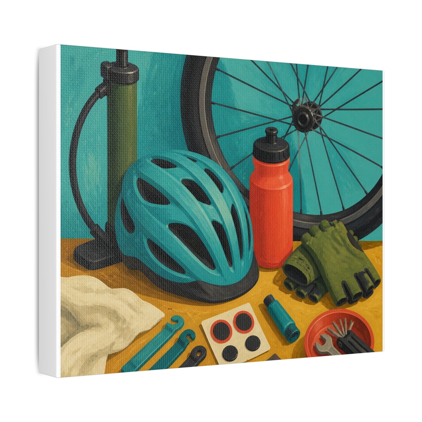 Everyday Bicycle Workshop Art Canvas Art