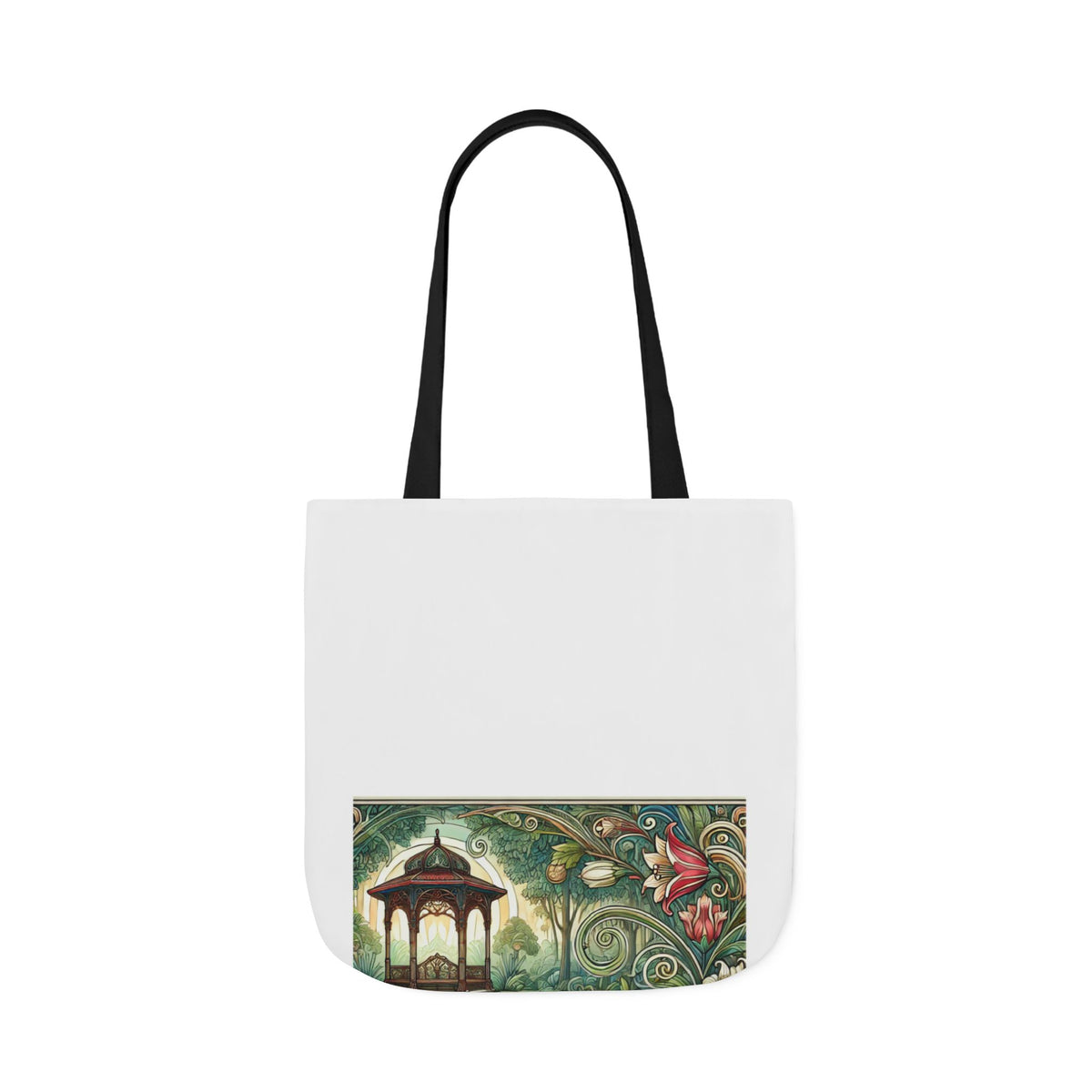 Botanical Gazebo Garden Art Nouveau Canvas Tote Bag