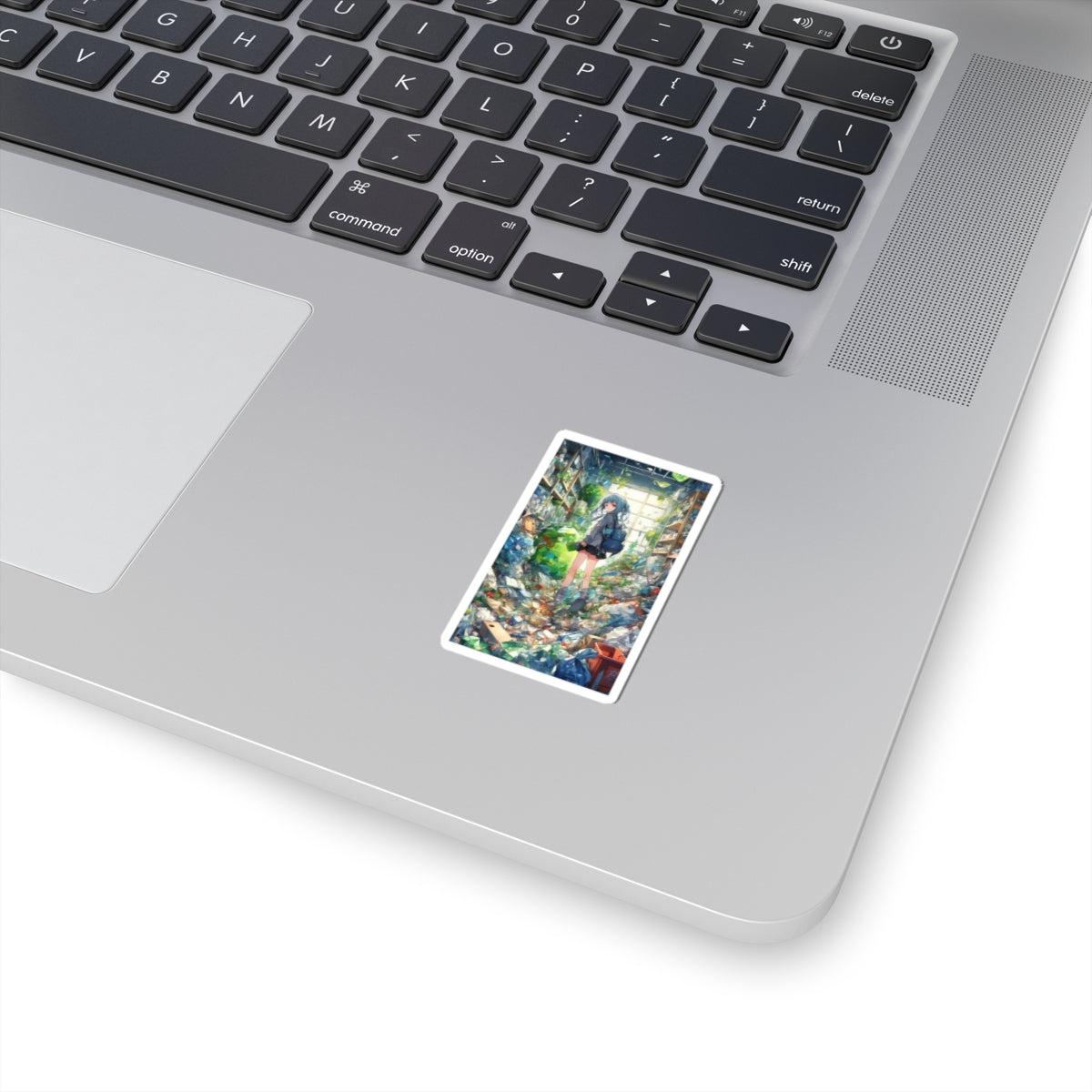 Green Recycling Alley Anime Girl Green City Sticker