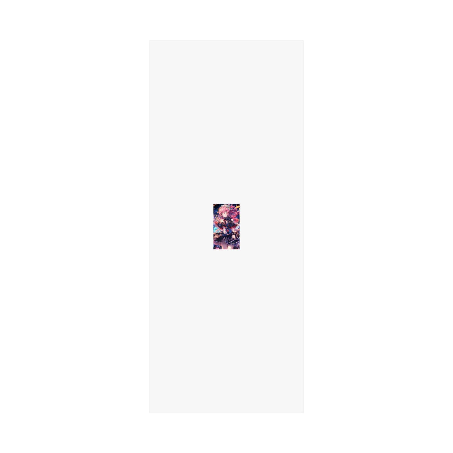 Pink Haired Fantasy Heroine Anime Portrait Poster Art