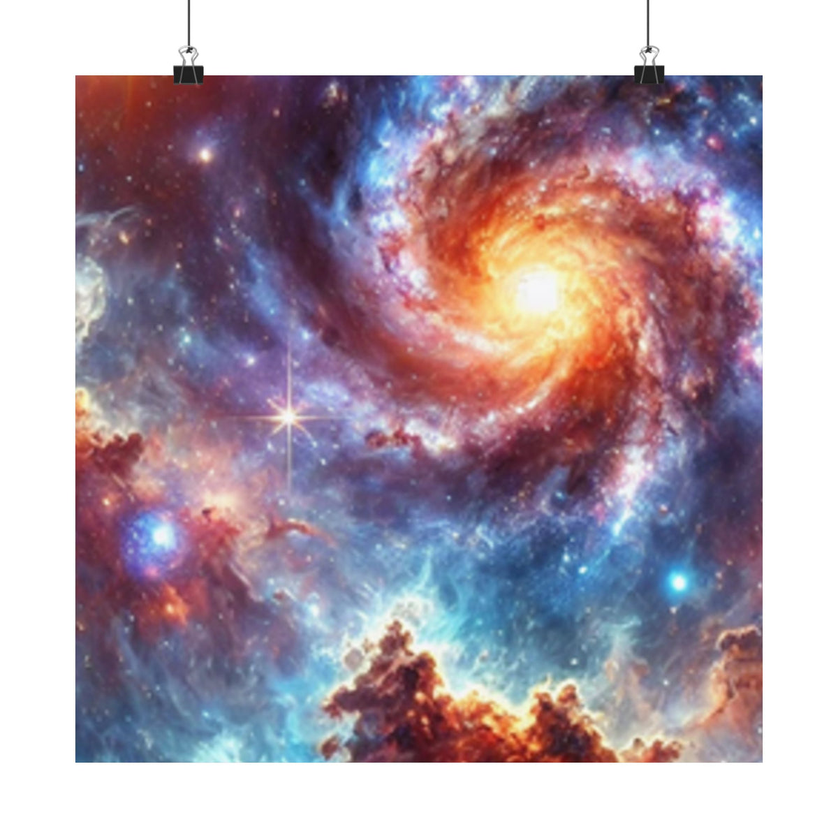 Galaxy Nebula Dreamscape Abstract Space Poster Wall Art Decor