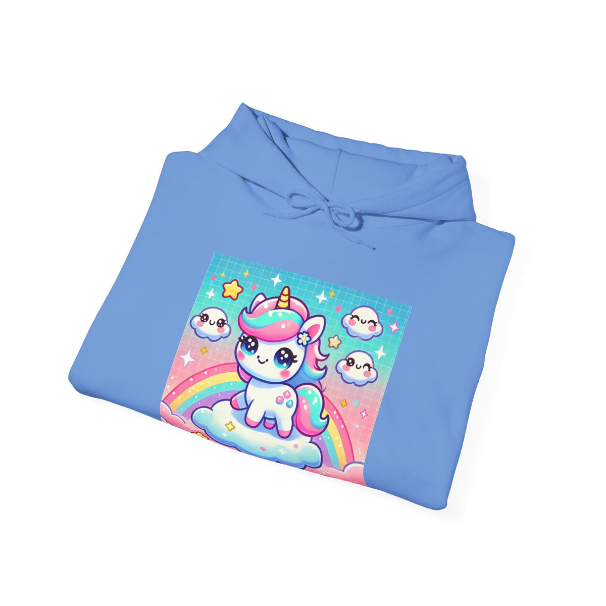 Pastel Rainbow Unicorn Cloud Kawaii Hoodie