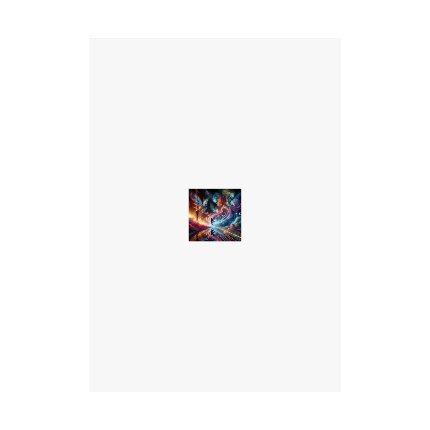 Cosmic Aurora Dancer Dreamscape Celestial Dance Poster