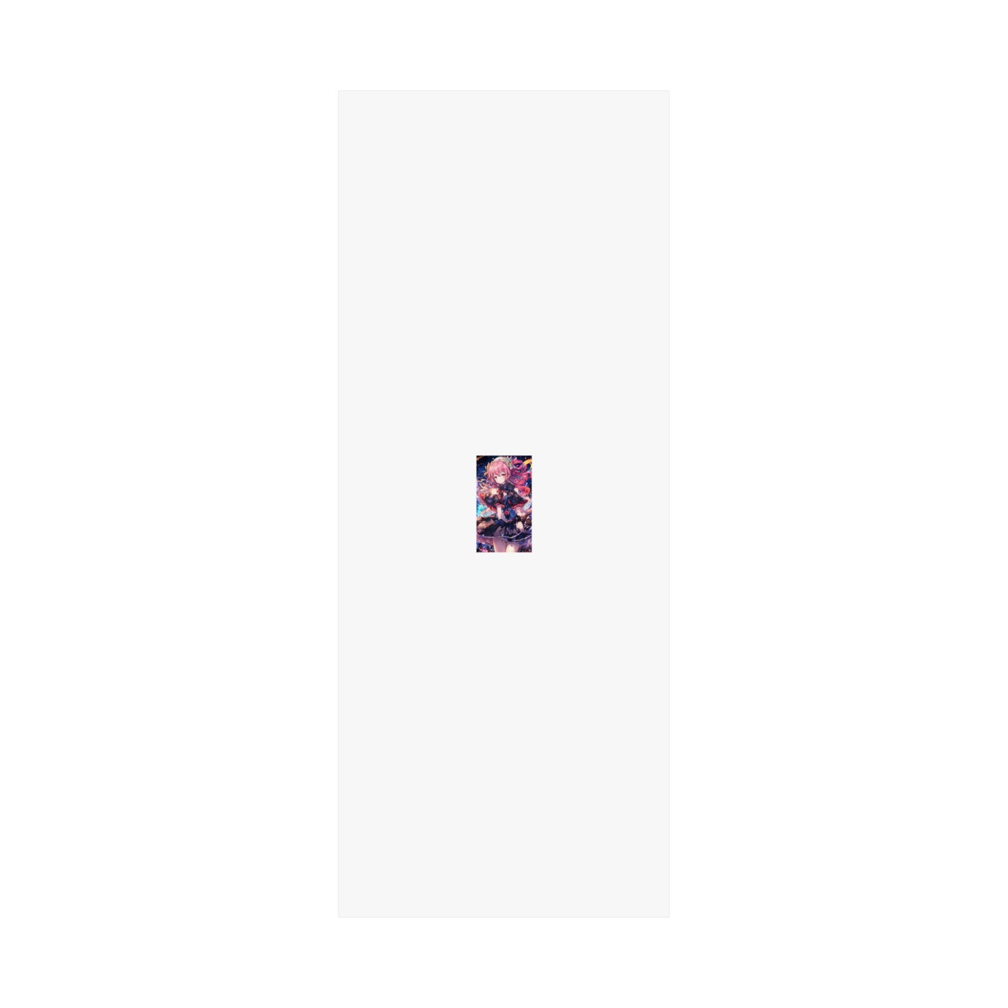 Pink Haired Fantasy Heroine Anime Portrait Poster Art