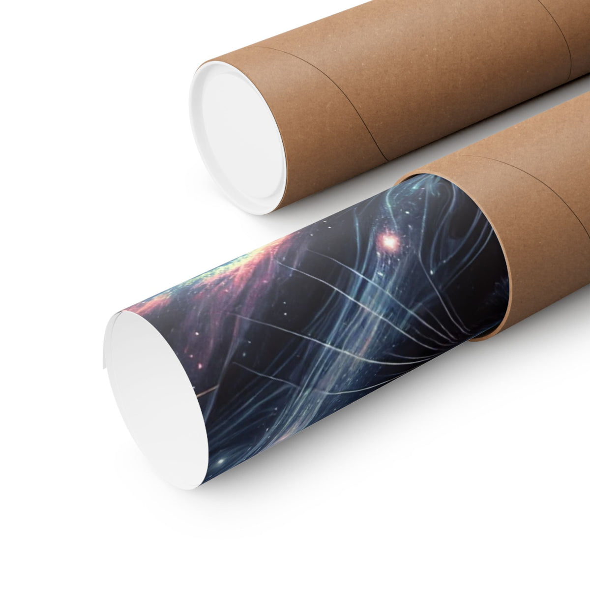 Cosmic Black Cat Galaxy Celestial Wall Art Poster