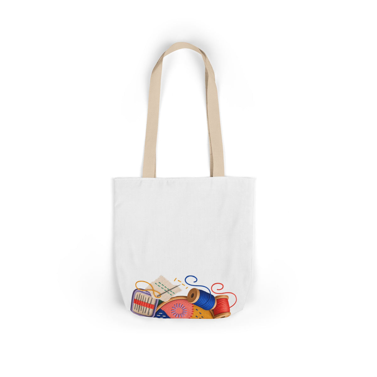 Colorful Visible Mending Workshop Tote Bag