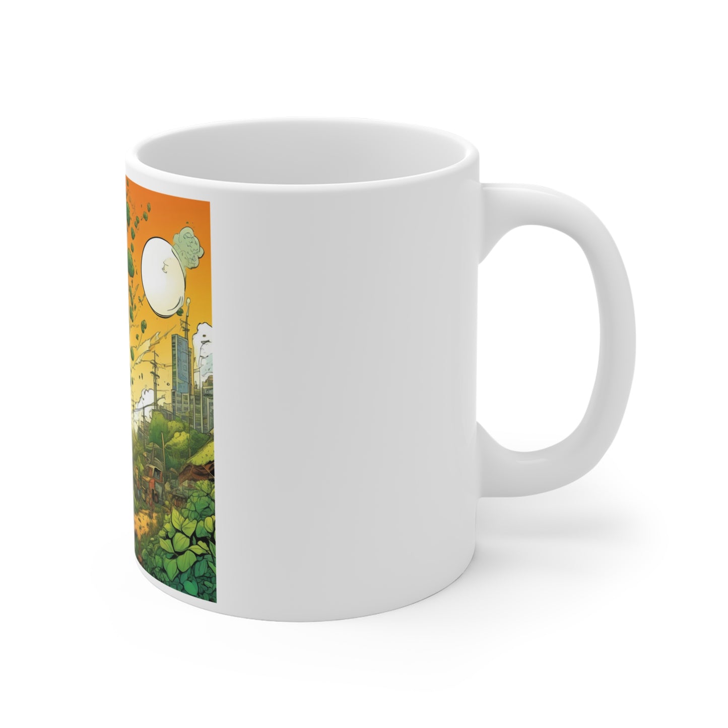 Cottage Road Landscape Nature Gift Art Coffee Mug