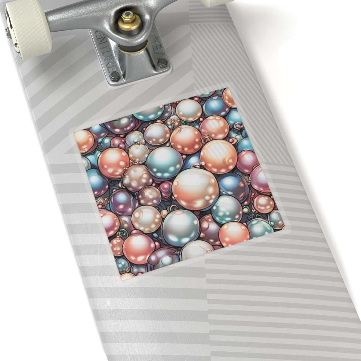 Glossy Orb Marble Abstract Gift Art Sticker