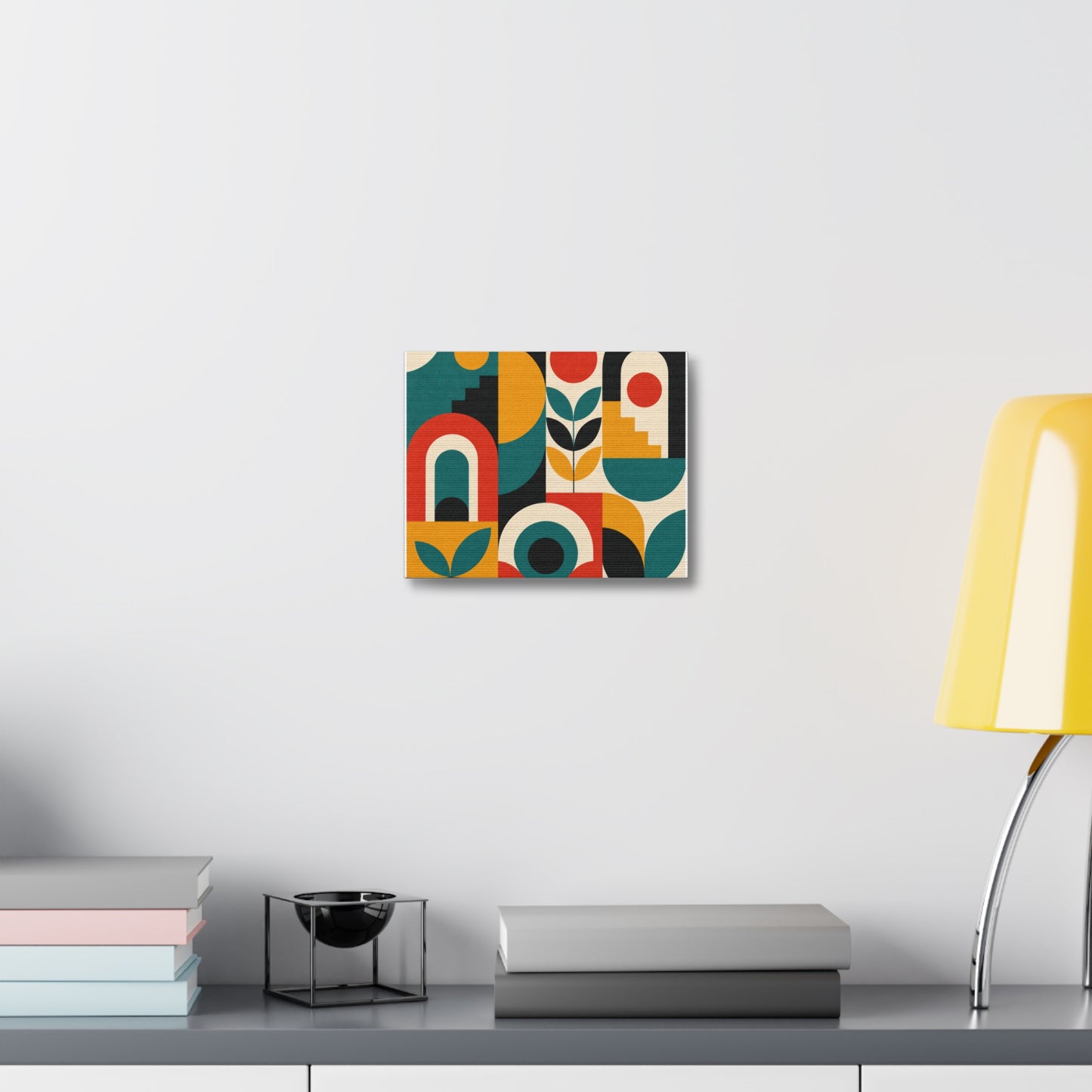 Mid Century Arches Botanical Geometric Canvas Art