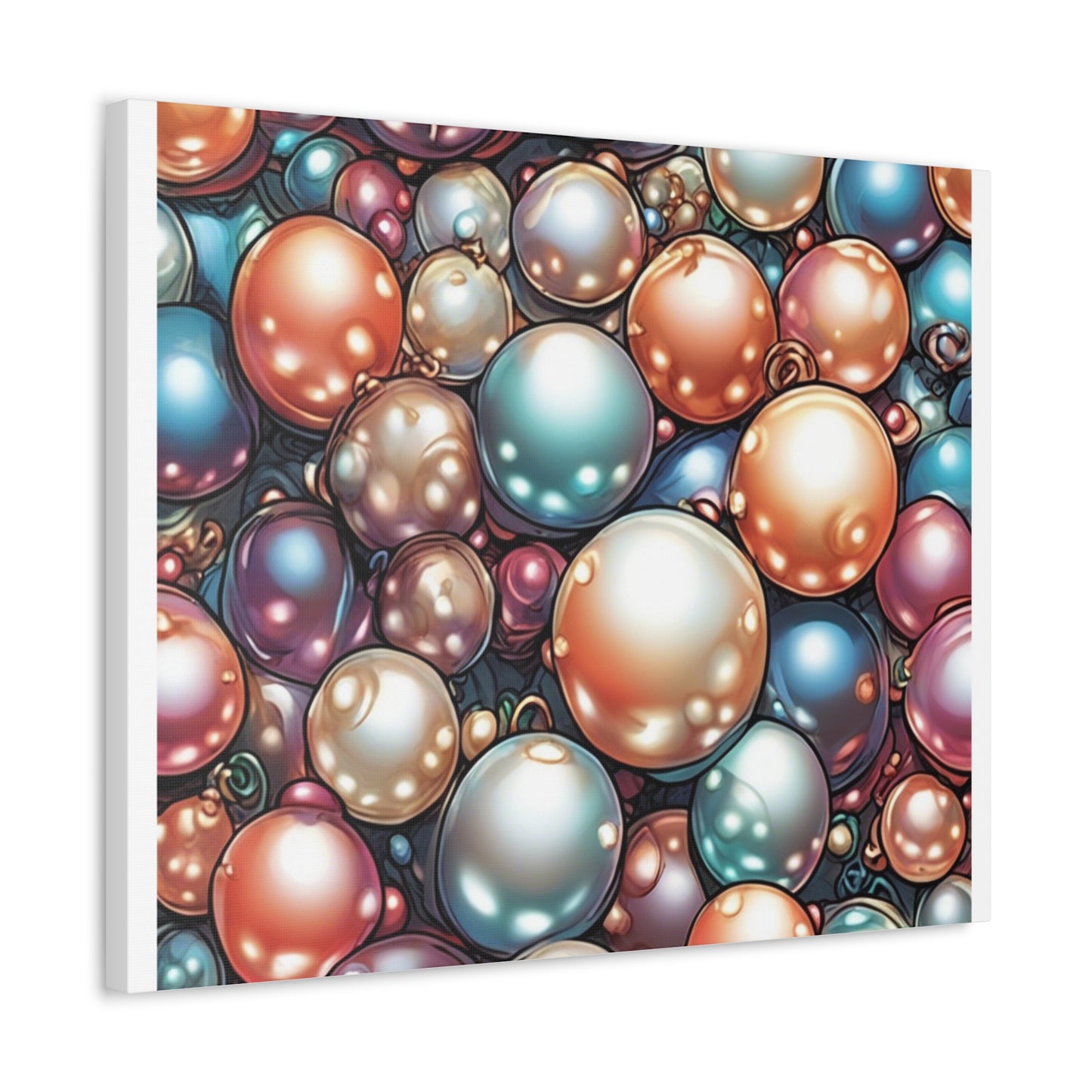 Glossy Orb Marble Abstract Gift Art Canvas