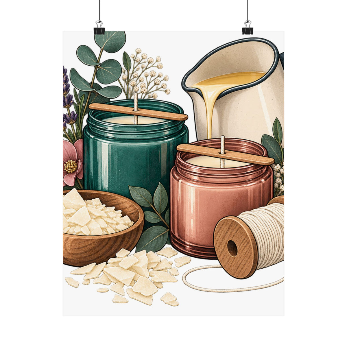 Artisan Candle Making Workshop Poster