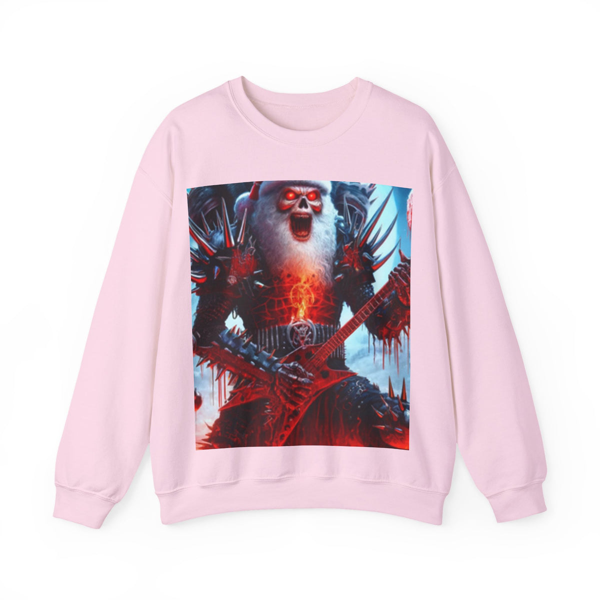 Heavy Metal Santa Holiday Concert Dark Sweatshirt