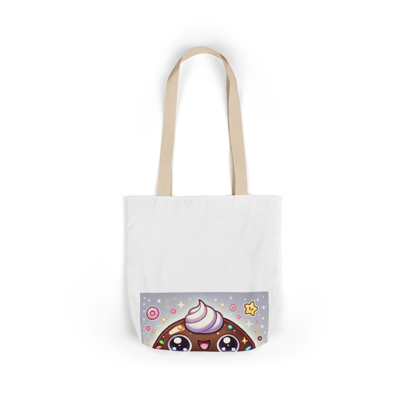 Kawaii Chocolate Donut Cute Dessert Art Tote Bag