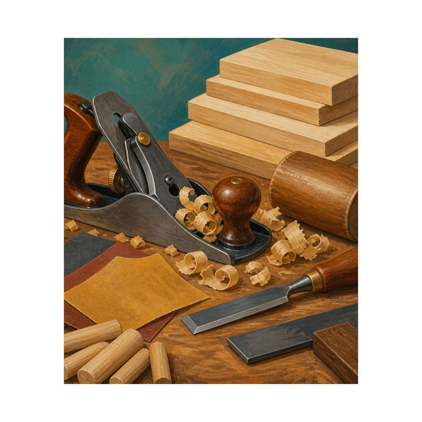 Classic Woodworking Tools Hobby Poster