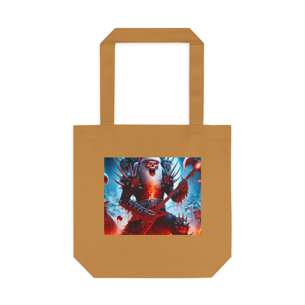 Heavy Metal Santa Holiday Concert Holiday Tote Bag